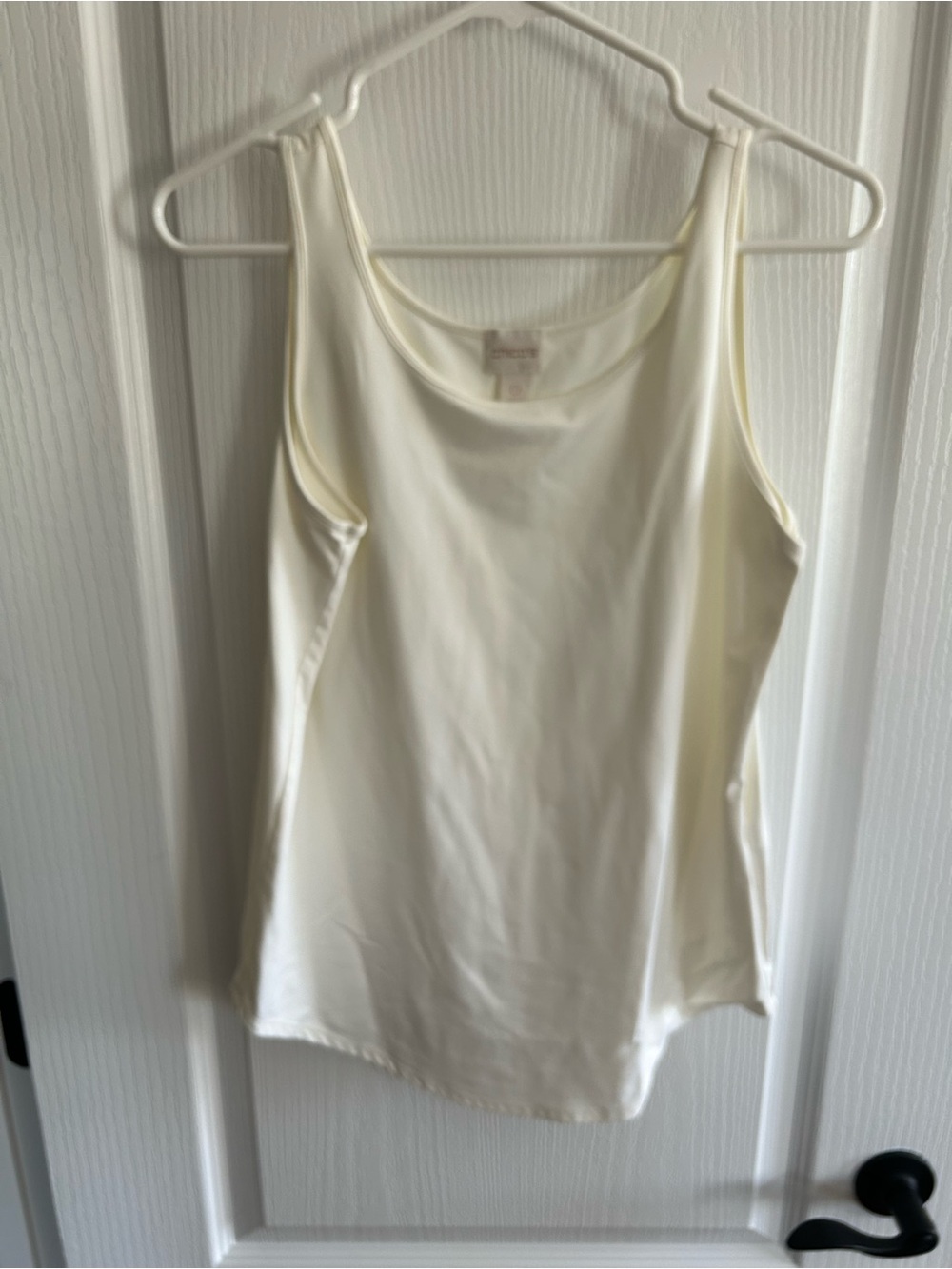 Chico's Cream Scoop Neck Tank